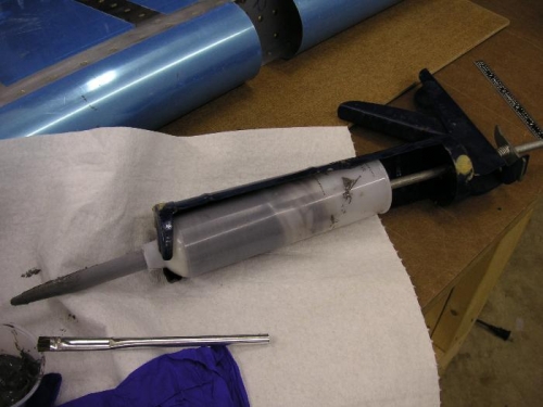 I threw away the cheap caulking gun. The pro Seal is so sticky I couldn't get the plunger out.