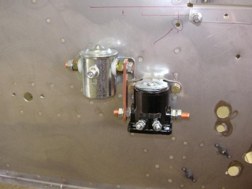 Master and starter relays