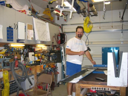 Pounding away at them dimples