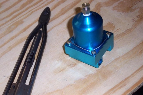 Gascolator assembled and ready for mounting