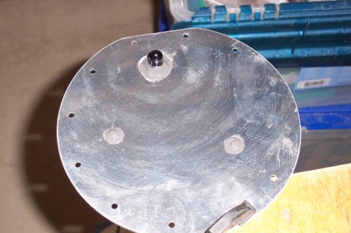 The probe is installed and sealed in place.