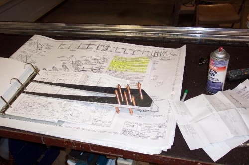 Rear spar stiffener prep work