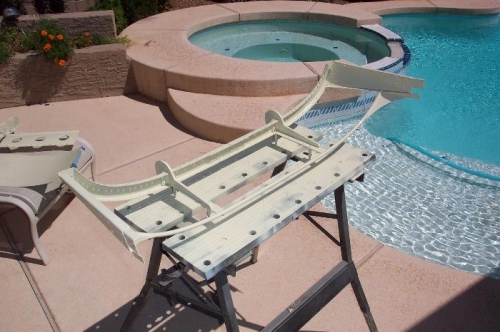 Painting the canopy frame