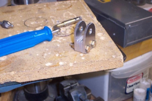 Rouging out the strut brackets