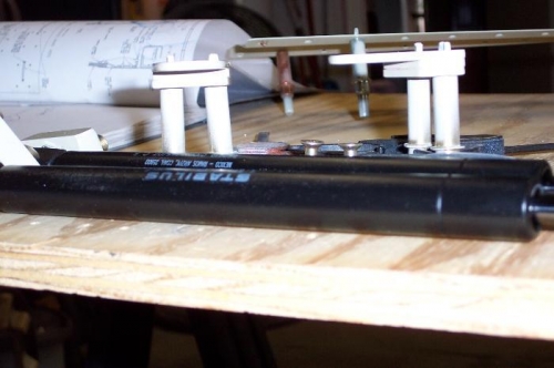 Standoff side view while the paint is drying