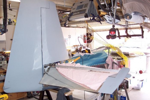 Rudder/Vert stab installed