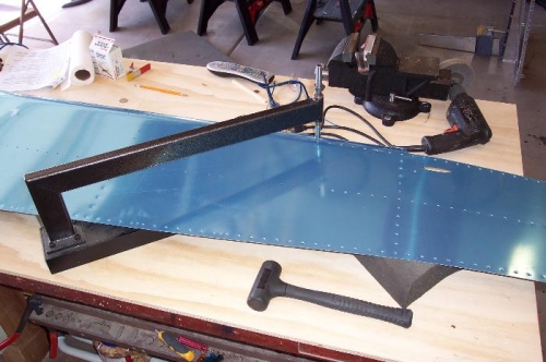 Finished dimpling the side skin