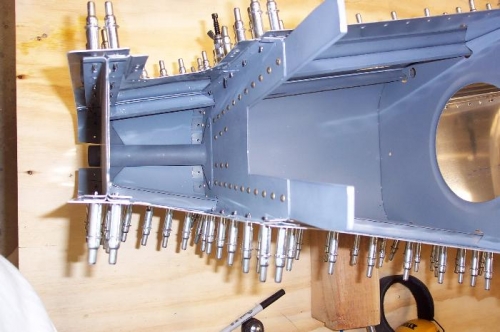 Tail section ready for riveting