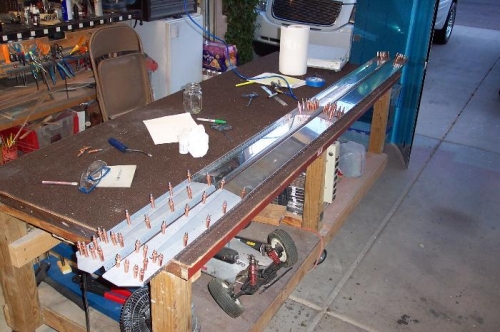 Rear spars ready for riveting
