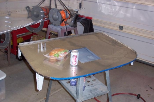 Had lunch on the firewall. :)