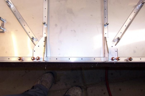 Fitting up all the stiffeners.