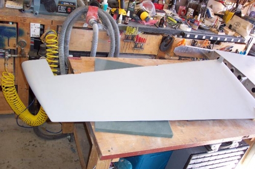 Sanded and then primed.