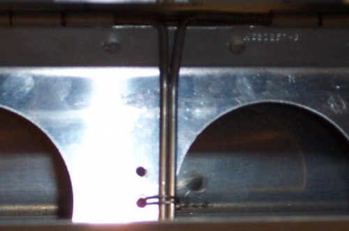 Lock wired hinge pins