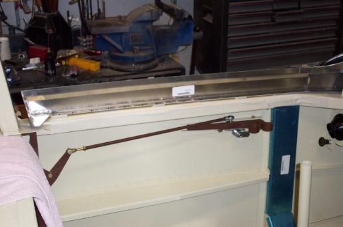 Side rails set in place