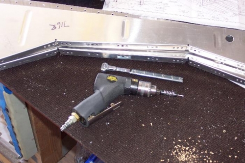 drilling nutplate holes