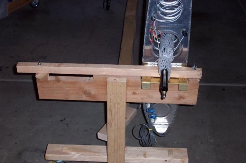 I put a cross brace on the wing stand to ensure it does not get tipsie.