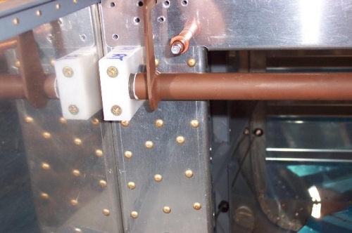 Drilled and fit in place