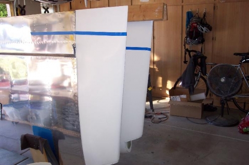 Wing tips in place for preliminary fitup