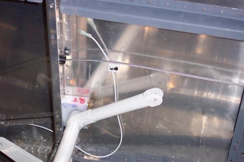 Outlet power wire ran to the scene.