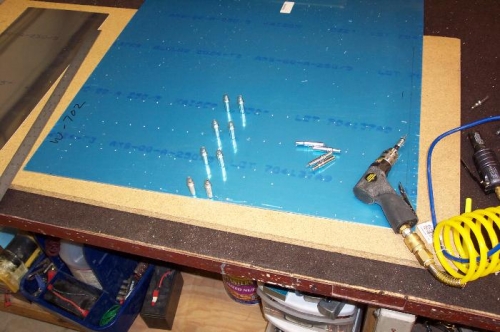 The doubler is under the skin for match drilling