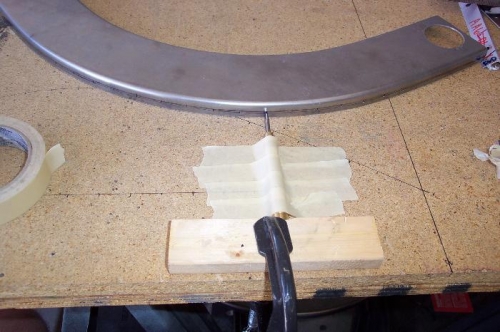 Marking the hole locations