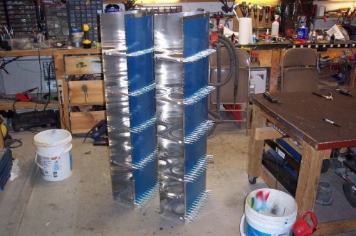 Clecoed and reday for mating to the spar