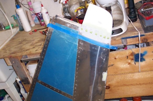 Note the dent repair