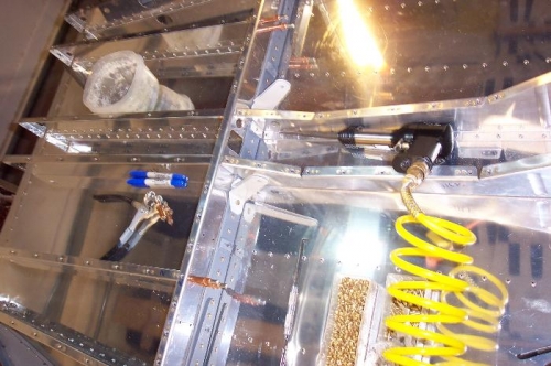 riveting the center ribs to the 705 rear bulkhead