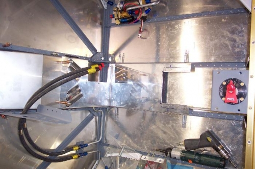 fitting up the forward deck plate