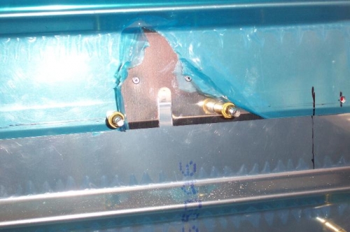 Fitting up the blocks in place.