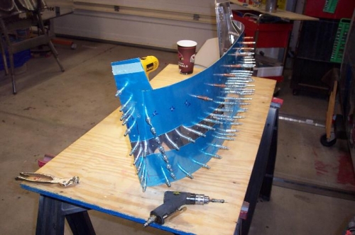 Top view after match drilling