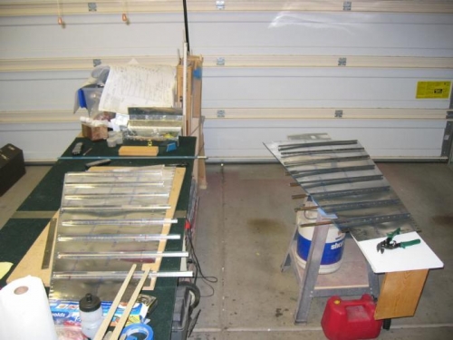 laying out the rudder stiffeners