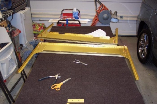 Laying out the center section