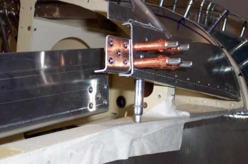 splice plate ready for riveting.